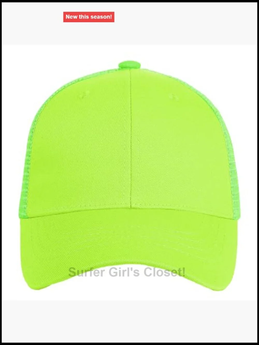 Structured 6-Panel Trucker Hat Adjustable Snapback Mesh Back Cotton Polyester